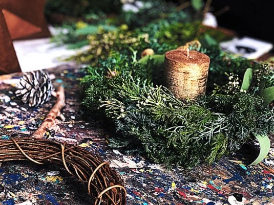クリスマス・リースWORKSHOP@IID世田谷ものづくり学校　2018/11/18,12/2