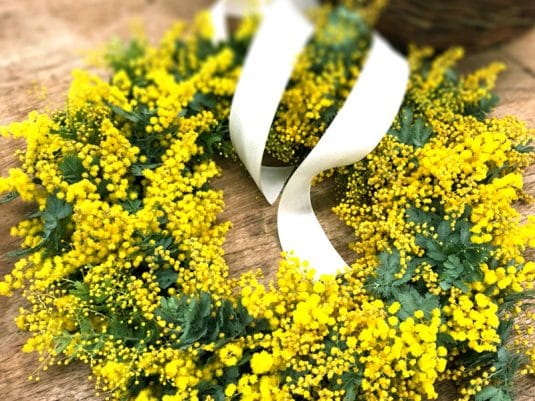 ミモザリース&スワッグ作ろう！東京都内でハンドメイド体験レポ