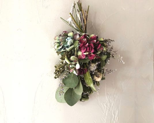 【初夏のスワッグワークショップ】紫陽花&ユーカリスワッグ@西麻布cayto Inc.