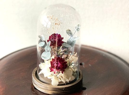 ガラスドームフラワーの作り方教室-2019/8/3(土)港区西麻布