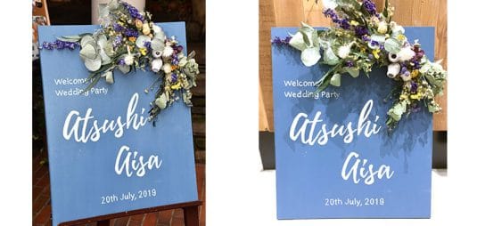 結婚式で人気のオリジナルウェルカムボード