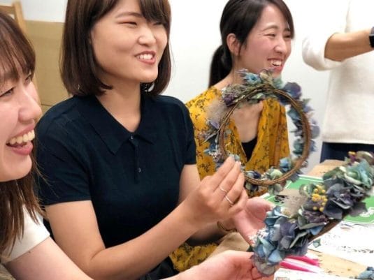 【あじさい  ワークショップ】リース・スワッグ/2021