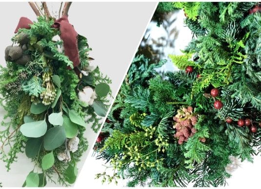 【2021クリスマス】リース＆スワッグづくりワークショップ開催＿東京 西麻布＆オンライン