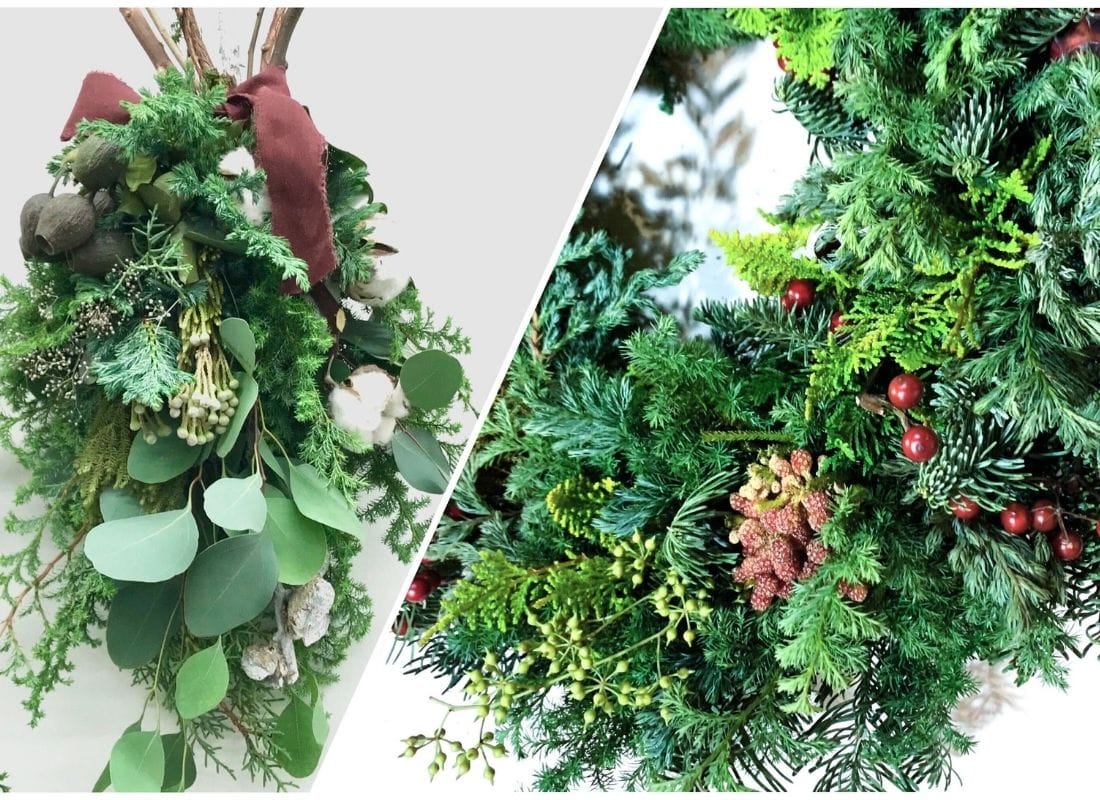 【2021クリスマス】リース＆スワッグづくりワークショップ開催＿東京 西麻布＆オンライン
